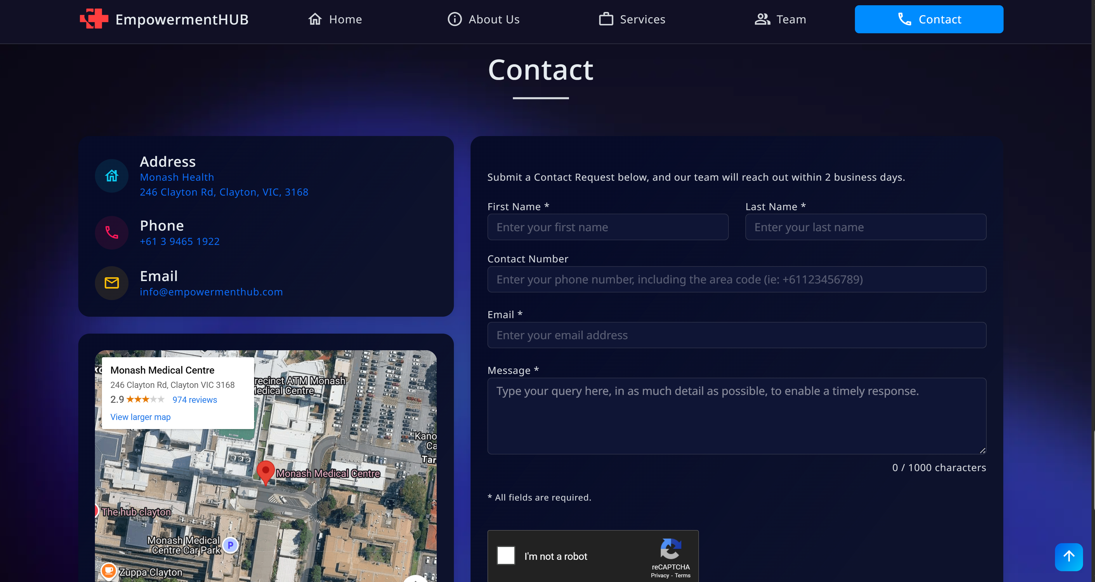 Empowerment Hub Dashboard